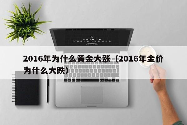 2016年为什么黄金大涨(2016年金价为什么大跌)